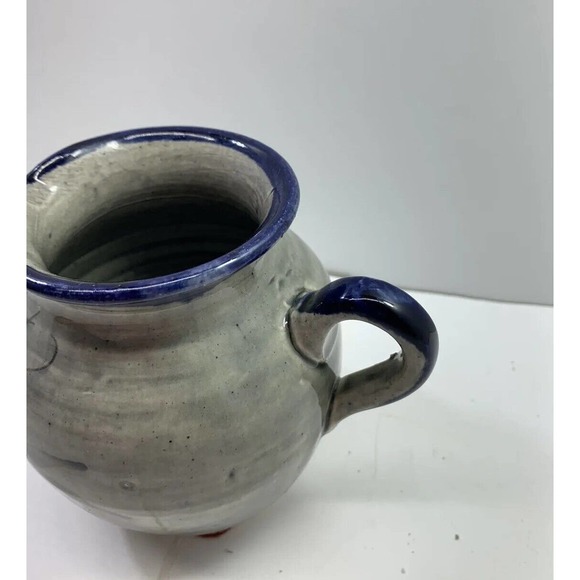 Mexican Folk Tonala Pottery art puerto vallarta vase creamer pitcher Bird - Picture 5 of 9